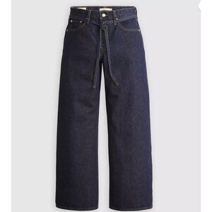 Levi's Premium 25x29 XL Baggy Straight Women's Jeans Dream Nice Dreams Dark Wash